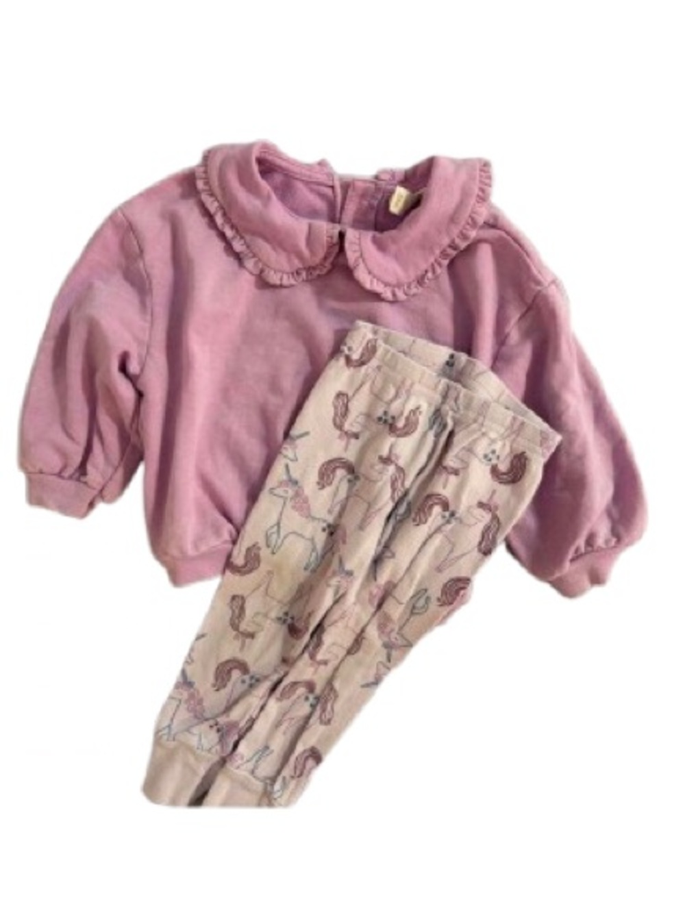 Cat-jack Baby Girls Purple and Pink outfit- Size 12 months
